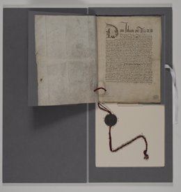 Archivo - Imagen del Tratado de Tordesillas conservado en el Archivo de Indias de Sevilla