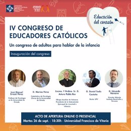 La Universidad Francisco de Vitoria lanza la IV edición del Congreso de Educadores Católicos, gratuito y online