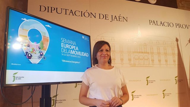 Isabel Uceda en lapresentación de la Semana Europea de la Movilidad