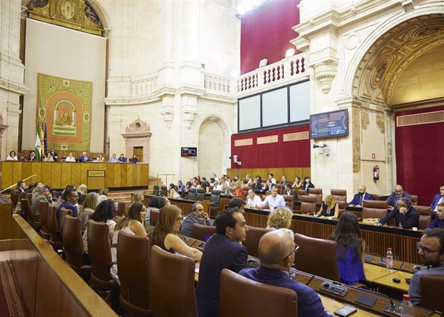 Sesión plenaria en el Parlamento andaluz. (Foto de archivo).