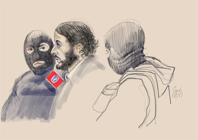 Archivo - Retrato de Salah Abdeslam durante un juicio