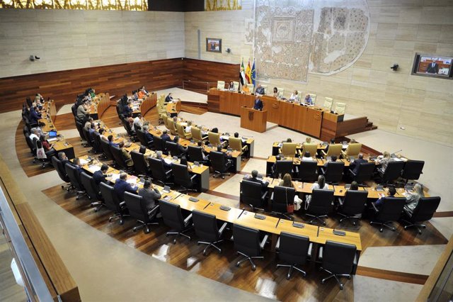 Pleno en la Asamblea de Extremadura