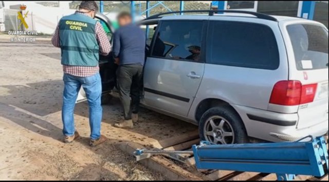 Operación de la Guardia Civil en la Sierra Sur de Sevilla.