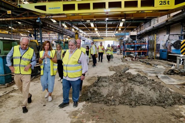 La alcaldesa, Natalia Chueca, durante su visita a TAIM.
