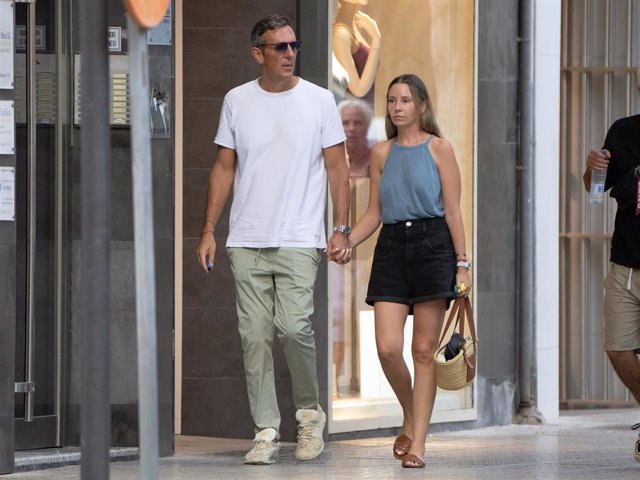 Joaquin Prat y Alexia Pla disfrutan de sus vacaciones en Ibiza a 21 de Julio de 2023 en Ibiza (España).