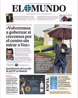 Portada de El Mundo.