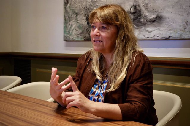 La consellera de Cultura de la Generalitat, Natàlia Garriga, en una entrevista amb Europa Press