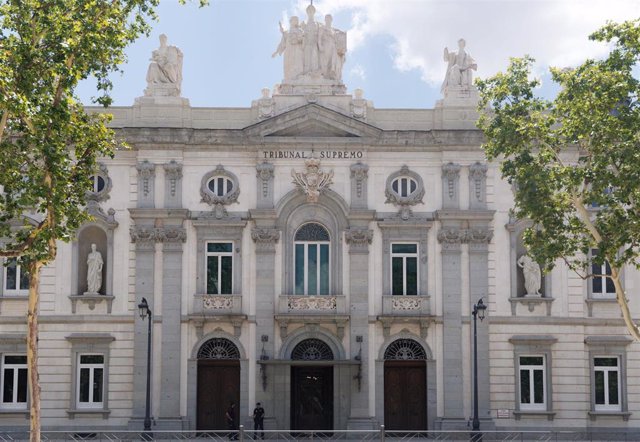 Fachada del Tribunal Supremo, a 7 de julio de 2023, en Madrid (España). El Tribunal Supremo tiene su sede en Madrid  y es un órgano jurisdiccional único en España con jurisdicción en todo el territorio nacional, constituyendo el tribunal superior en todos