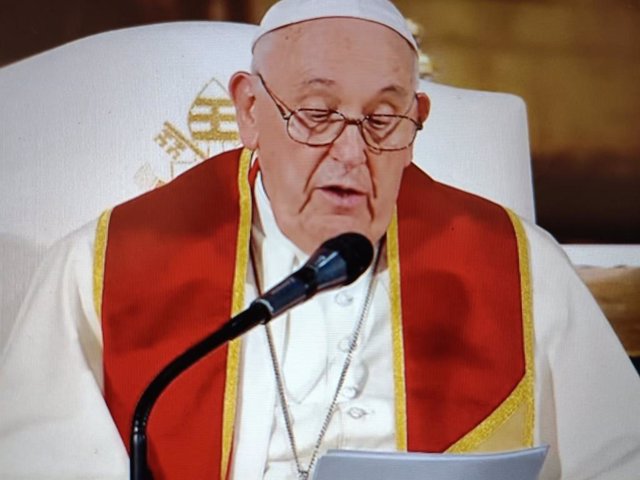 El Papa Francisco en su homilía en el Monasterio de los Jerónimos.