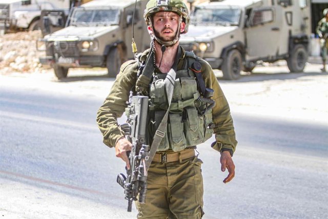 Militar israelí en Cisjordania 