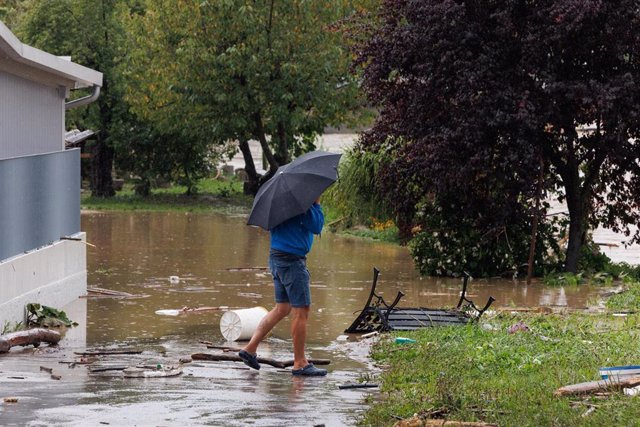 Inundacones en Eslovenia.