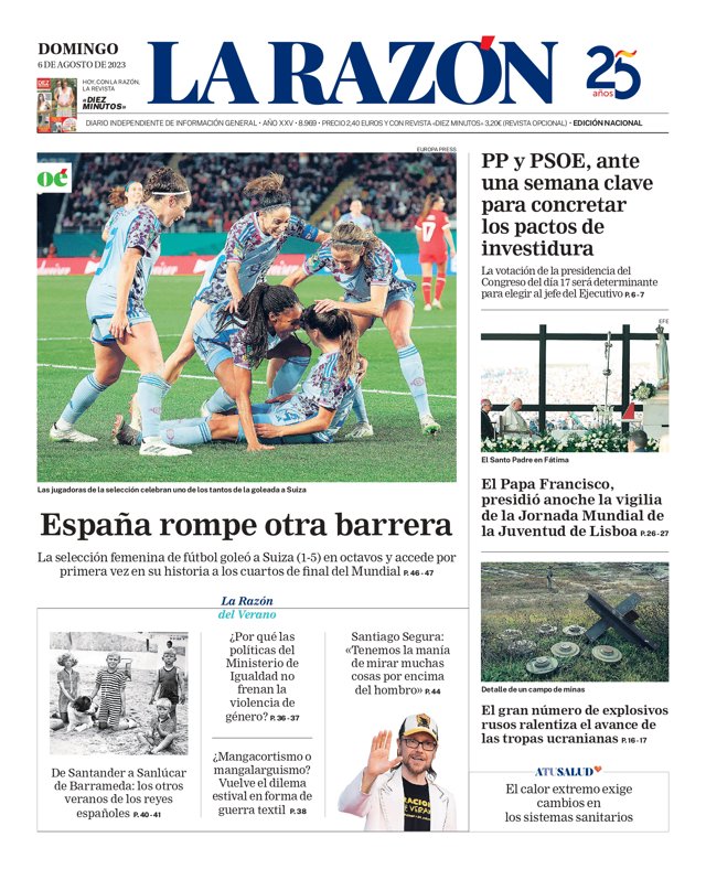 Portada La Razón.