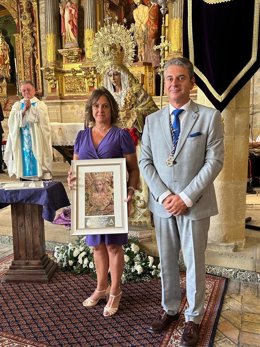 Catalina García asiste a la Fiesta Principal de Estatutos de la Cofradía de la Columna de Baeza
