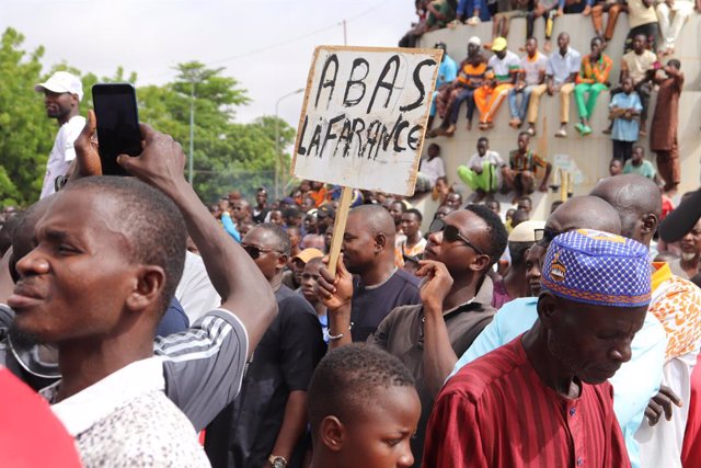 Manifestacions a Niamey, al Níger, en suport a la junta militar