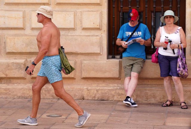 Turistas por las calles de Málaga 