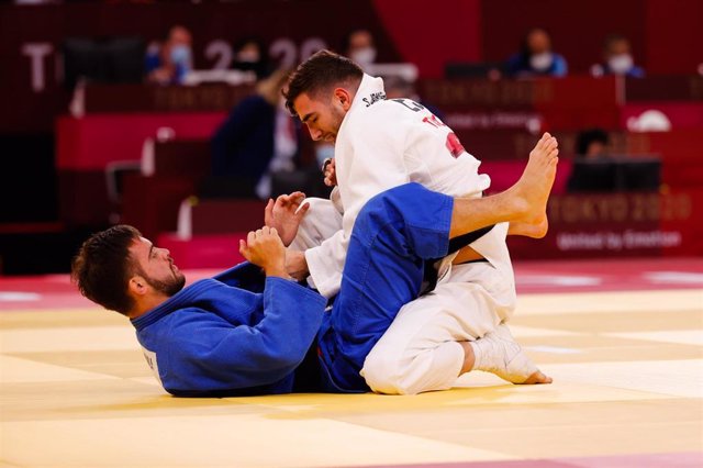 Archivo - El judoca español Sergio Ibáñez durante su participación en los Juegos Paralímpicos de Tokio