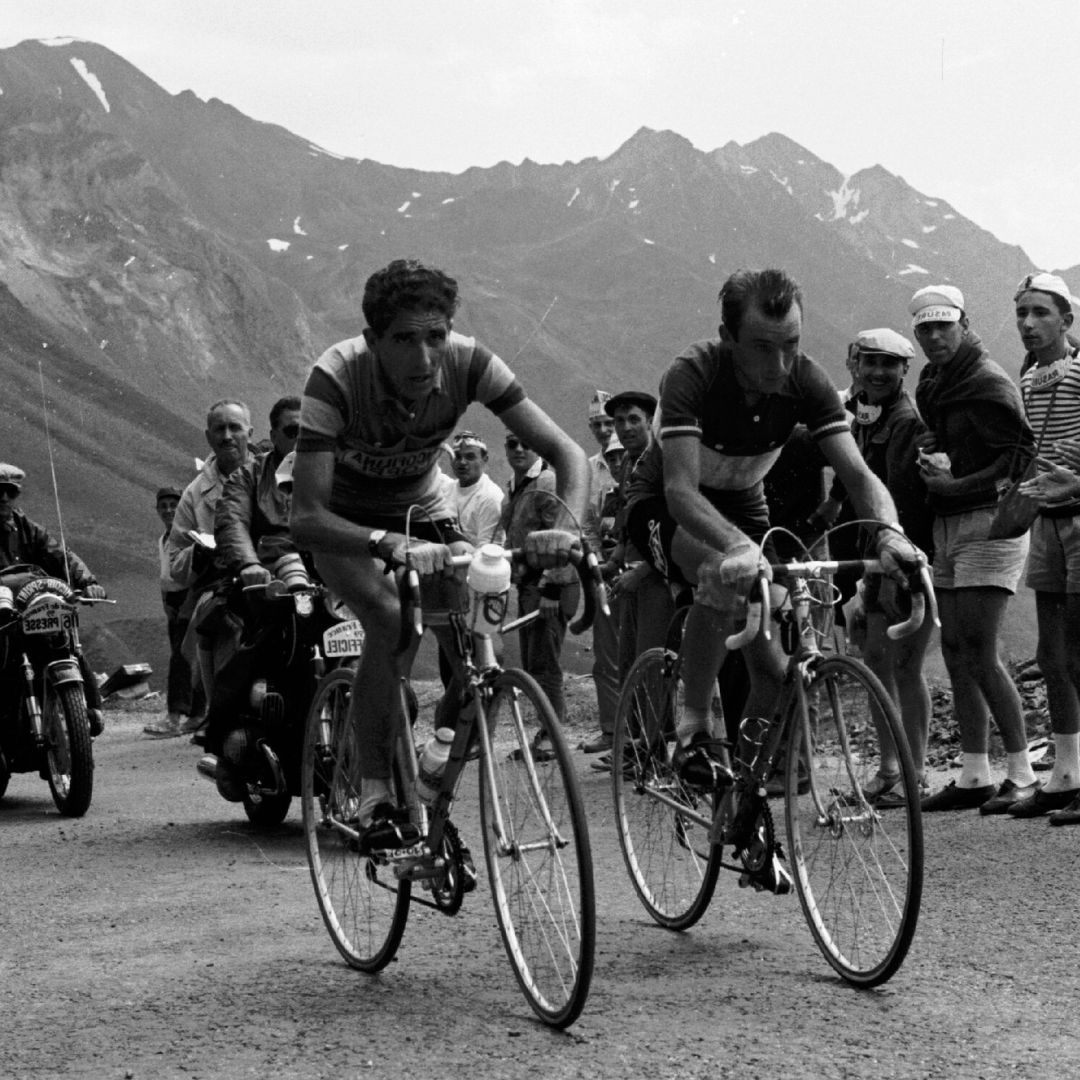 Federico Martín Bahamontes durante el Tour de Francia de 1959