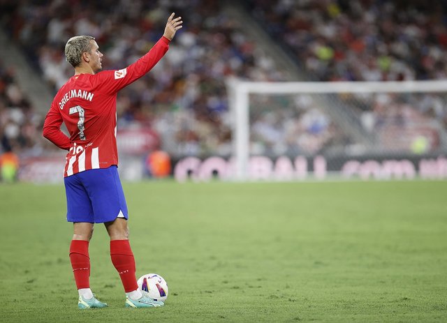 Antoine Griezmann, durante un partido con el Atlético de Madrid.