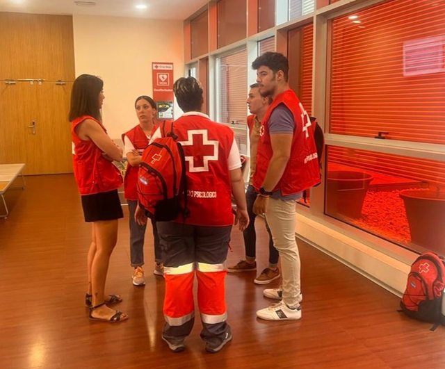 ERIE Psicosocial enviado por Cruz Roja a Pozoblanco para atender a los menores que han perdido a sus progenitores en el crimen machista de Pozoblanco.