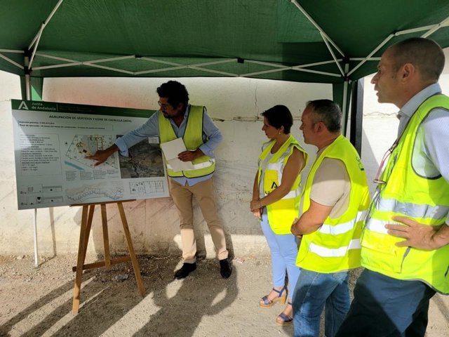 Visita a las obras de la EDAR y de la agrupación de vertidos