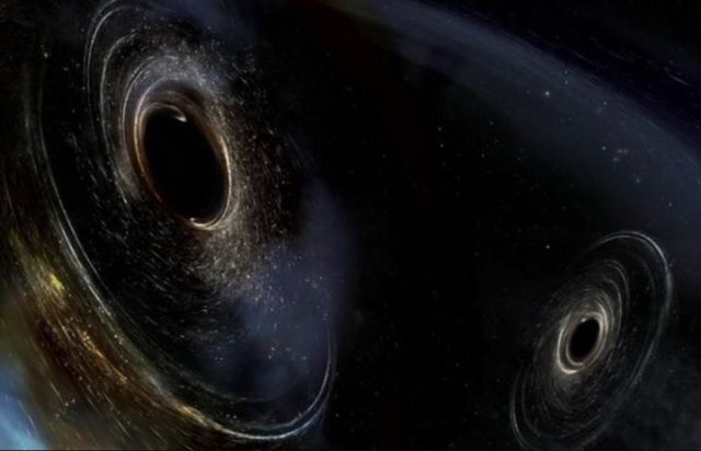 Agujeros negros en proceso de fusión