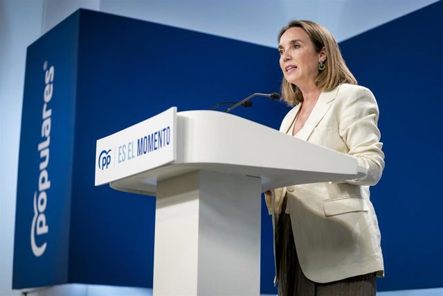 La secretaria general del Partido Popular, Cuca Gamarra