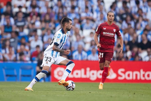 Archivo - Imagen de un partido de LaLiga Santander