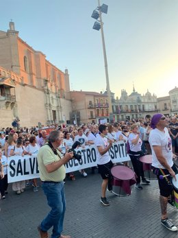 Manifestación por el mantenimiento del Hospital de Medina del Campo (Valladolid)