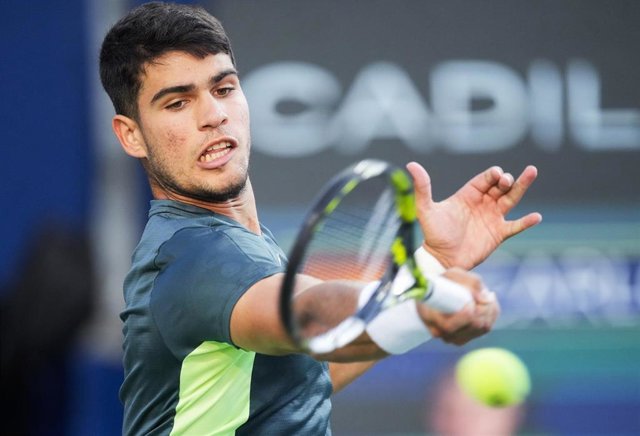 Carlos Alcaraz, durante un partido en Toronto.