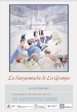 Cartel de la Sargentada 2023 que se celebra este domingo en la Granja de San Ildefonso
