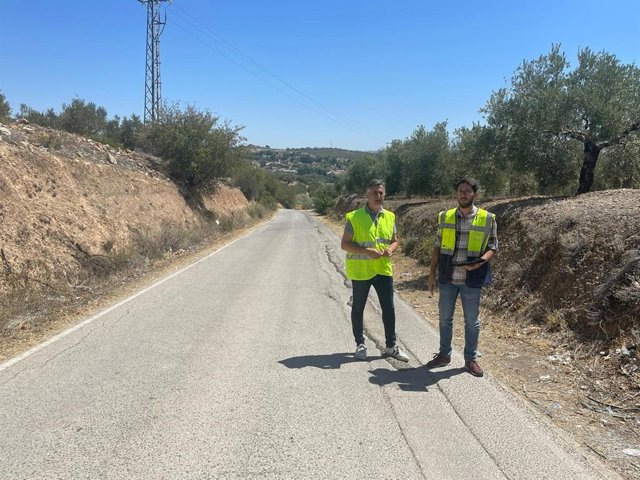 José Luis Agea en su reciente visita al camino del Batán