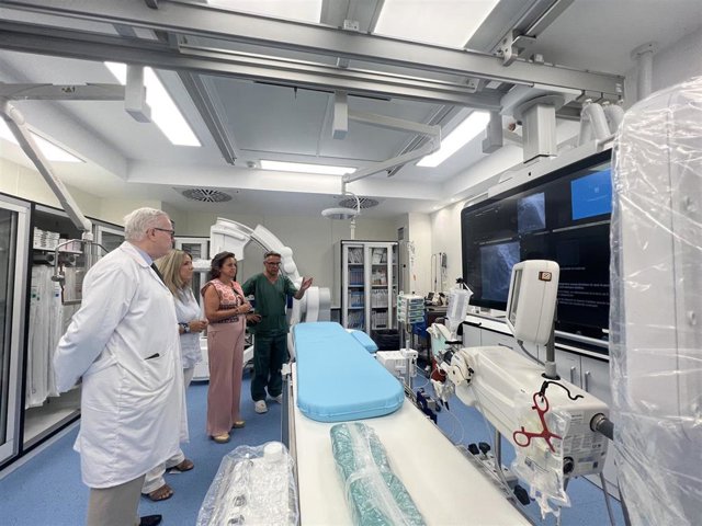 Visita a la nueva sala de hemodinámica.