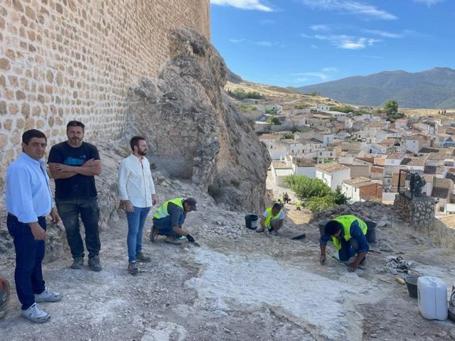 Visita a los trabajos arqueológicos.