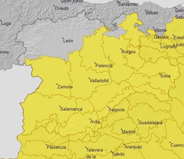 Avisos por altas temperaturas para este domingo en Castilla y León.