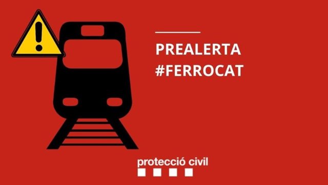 Activada la prealerta del pla Ferrocat per un tren aturat a Castellbisbal (Barcelona)