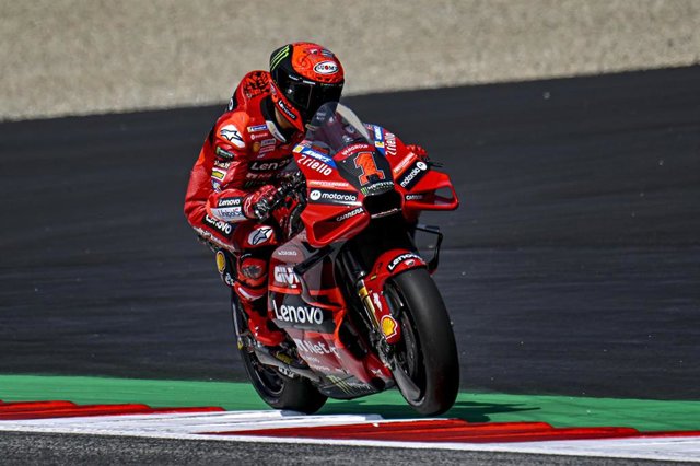 Francesco Bagnaia, durante una carrera.