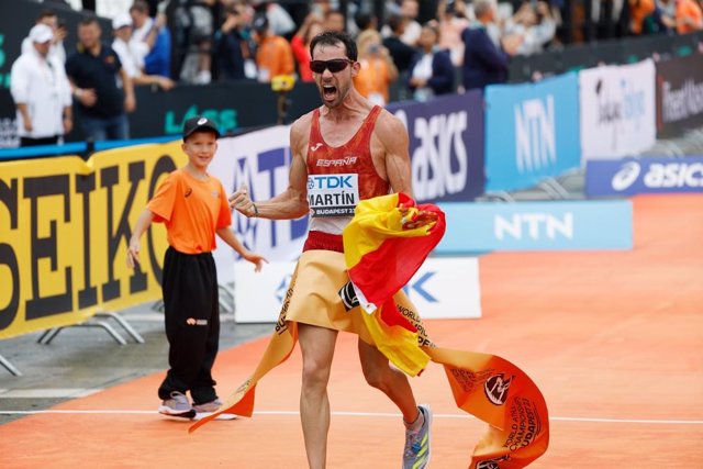 El español Álvaro Martín, campeón del mundo de 20 km marcha.