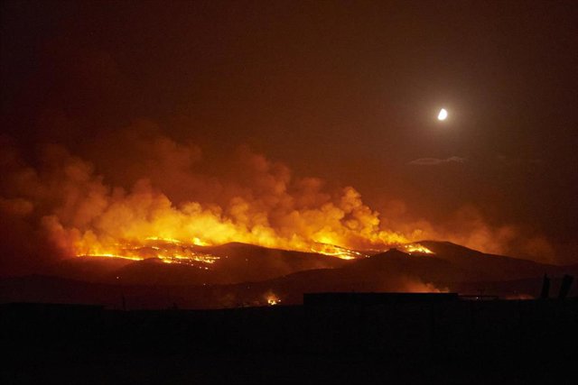Imagen de archivo de incendios en Grecia 