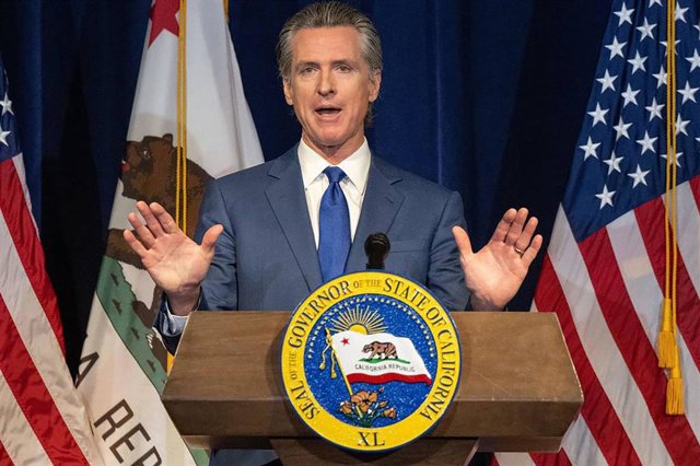 Archivo - El gobernador de California, Gavin Newsom
