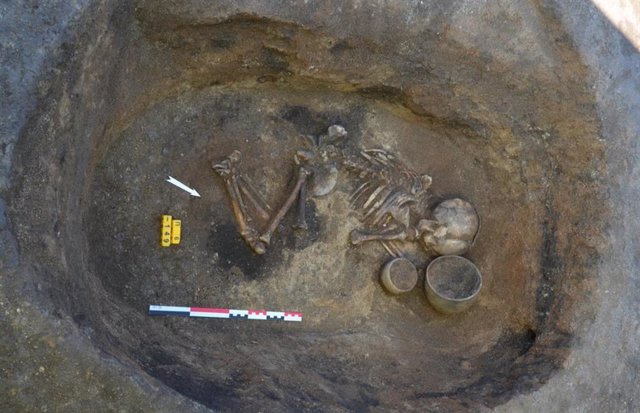 Un esqueleto del yacimiento de Nepluyevsky.