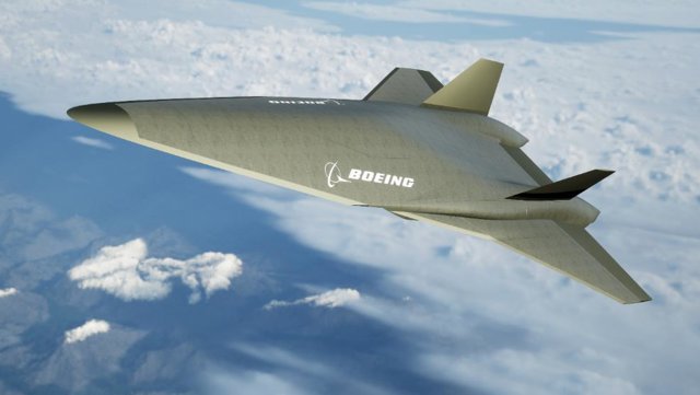 Ilustración de avión hipersónico