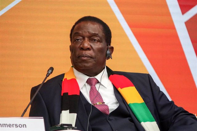 El presidente de Zimbabue, Emmerson Mnangagwa.