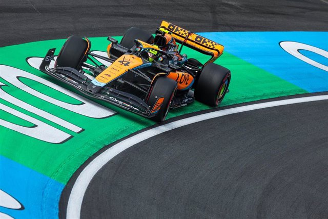 Lando Norris during the 2023 Formula 1 Heineken Dutch Grand Prix, 13th round of the 2023 Formula One World Championship from August 25 to 28, 2023 on the Zandvoort Circuit.
