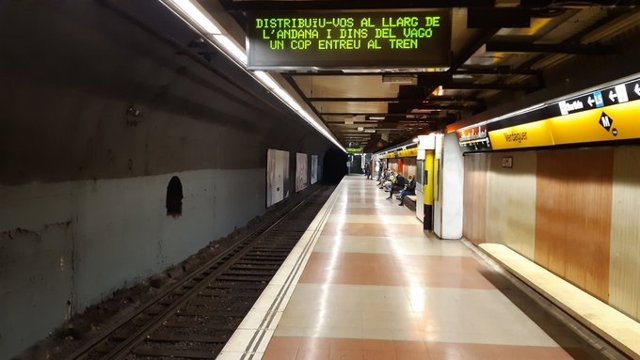 Archivo - L'estació de Verdaguer de l'L4 del metro de Barcelona