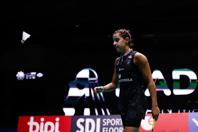 Archivo - Carolina Marín durant un partit
