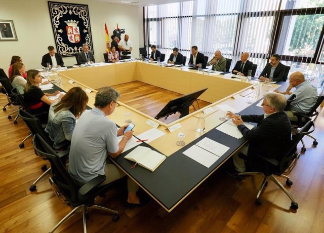 Reunión de la Junta de Portavoces de las Cortes de Castilla y Léon.