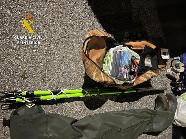 Dos detenidos por pesca ilegal en Cangas del Narcea.