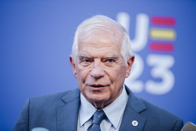 El Alto representante de la Unión para Asuntos Exteriores y Política de Seguridad, Josep Borrell, durante la reunión informal de ministros de Defensa de la UE enToledo