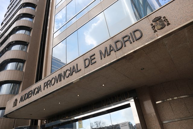 Fachada de la Audiencia Provincial de Madrid .