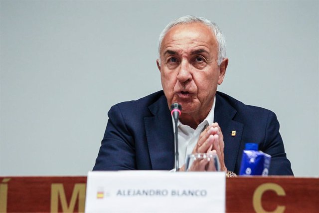 Alejandro Blanco, presidente del COE, en rueda de prensa